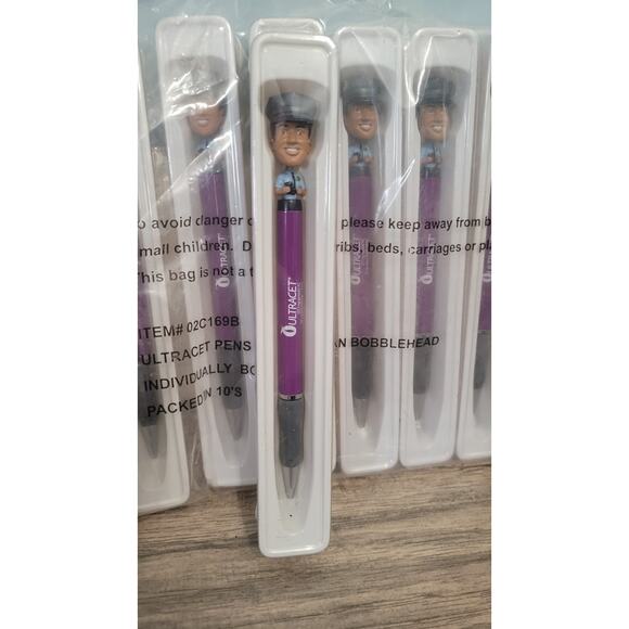 Ultracet Policeman Bobblehead Pens 10-Pack – New Sealed Lot Promotional... - Picture 2 of 4